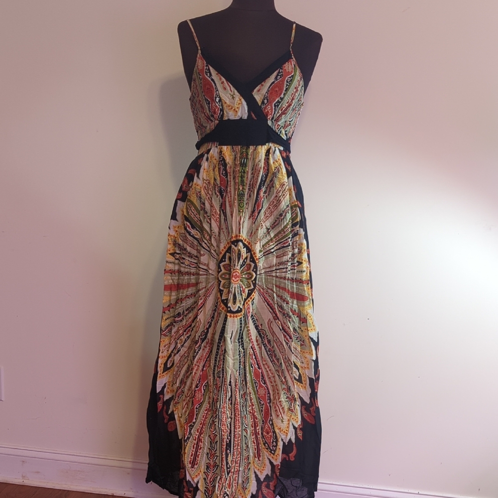 Multicolor Bohemian Maxi Dress